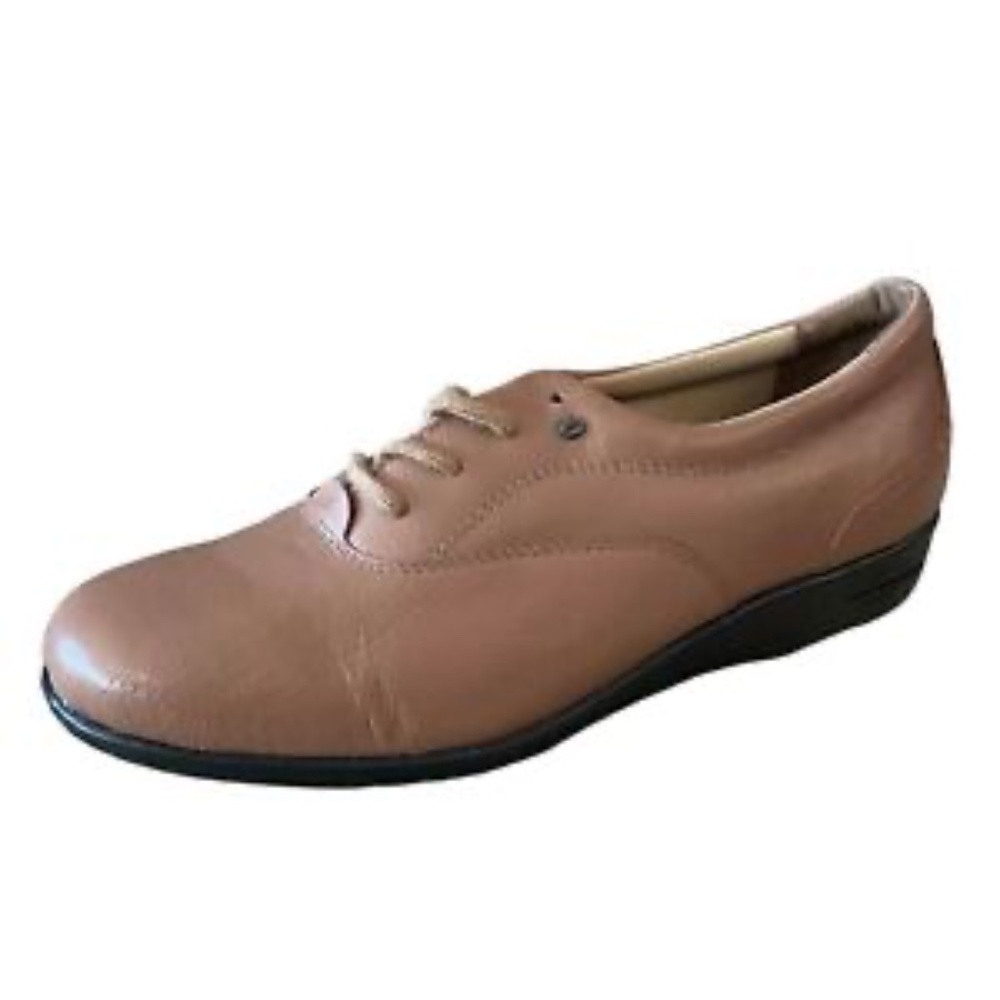 Dr. Scholls Womens Advanced Comfort Leather Oxford Shoes Size 8.5 Tan